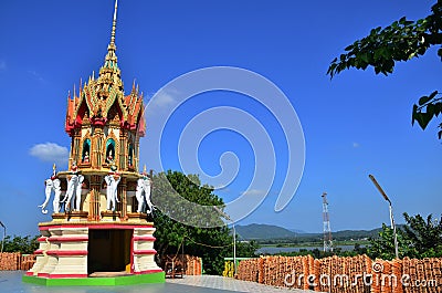 Tiger Cave Temple or Wat tham sua in Kanchanaburi Thailand Stock Photo