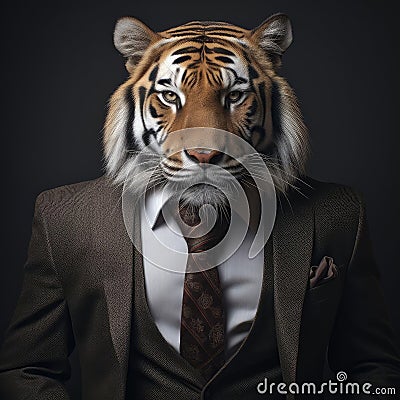 Tiger in costume Stock Photo