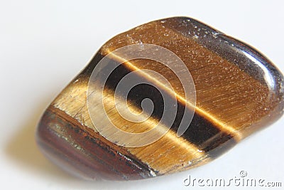 Tiger Eye stone Stock Photo