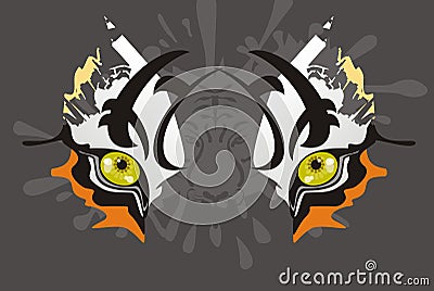 Tiger eyes Vector Illustration