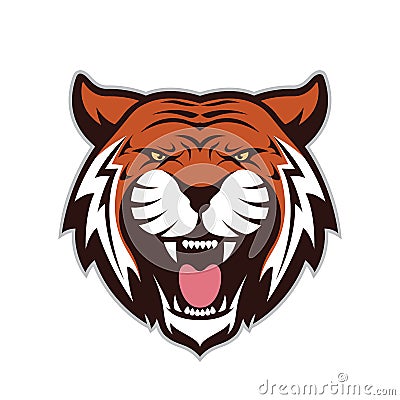 Tiger head mascot Vector Illustration