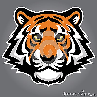 Tiger head Vector Illustration