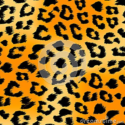 seamless tiger print pattern and background vector illustration Vector Illustration