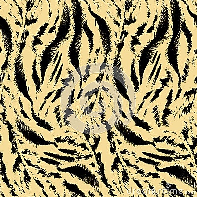 Tiger skin pattern, Fashionable seamless print. Fashion and stylish light background. Ready for textile prints. Stock Photo