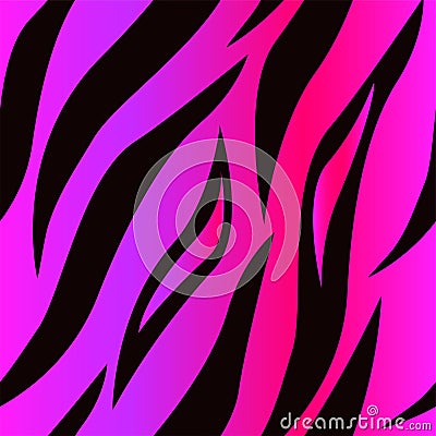 Tiger Skin Purple Seamless Surface Pattern,Pink Tiger Skin Repeat Pattern for Textile Design, Fabric Printing, Fashion, Vector Illustration