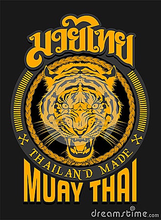 TIGER SPIRIT MUAY THAI Stock Photo