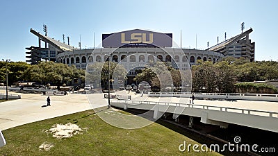Tiger Stadium at Louisiana State University Editorial Stock Photo