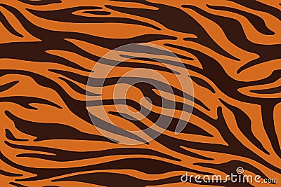 Tiger stripes pattern, animal skin, line background. Vector Vector Illustration