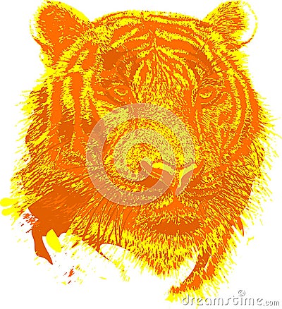 Tiger Vector design clipart Vector Illustration