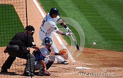 Tigers game July 11 2010, Miguel Cabrera hits the Editorial Stock Photo