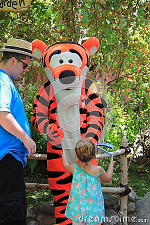 Tigger at Disneyland Editorial Stock Photo