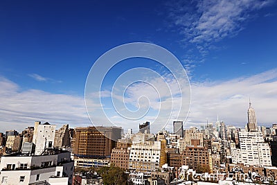 Meatpacking & Midtown Manhattan Skyline New-York Stock Photo