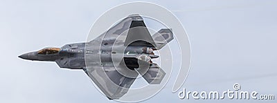 Tight crop of the USAF Raptor Editorial Stock Photo
