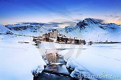 Tignes, alps, France Stock Photo