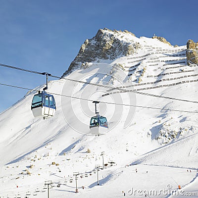 Tignes-le-Lac Stock Photo