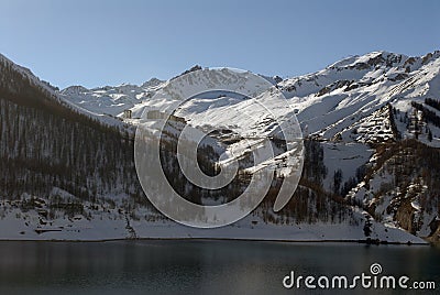 The Tignes ski resort Stock Photo