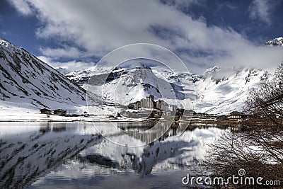 Tignes, Val Claret Stock Photo