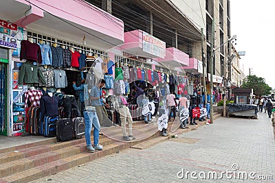 Tigray people in center of of Aksum, Ethiopia Africa Editorial Stock Photo