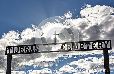 Tijeras Cemetery Stock Photo