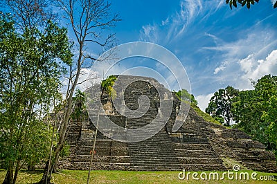 Tikal mayan ruins in guatemala Stock Photo