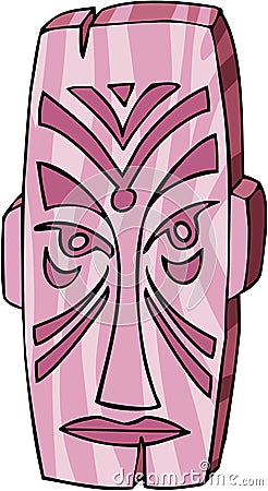 Tiki Mask Vector Illustration