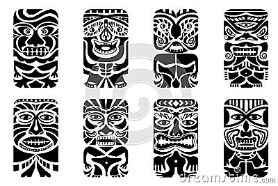 Tiki Mask Vector Illustration