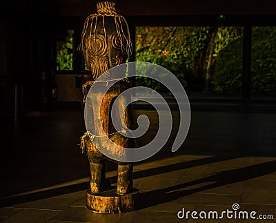 Tiki sculture Stock Photo