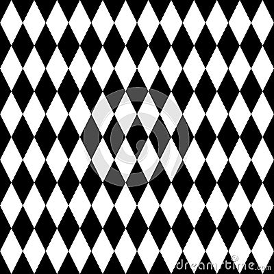 Tile black and white background or vector pattern Vector Illustration