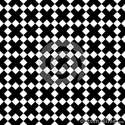 Tile black and white x cross vector pattern Vector Illustration