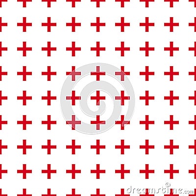 Tile cross plus pastel red and white vector pattern eps 10 Stock Photo