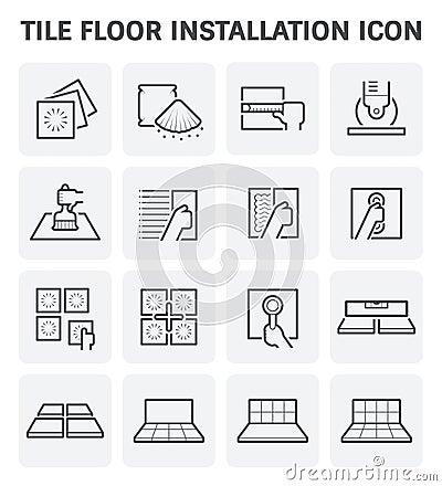 Tile floor icon Vector Illustration