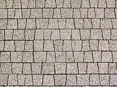 Tile, pavement, Mosaic colored pavers of small stones, background, texture Stock Photo