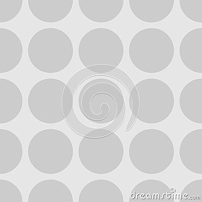 Tile polka dots grey vector pattern Vector Illustration