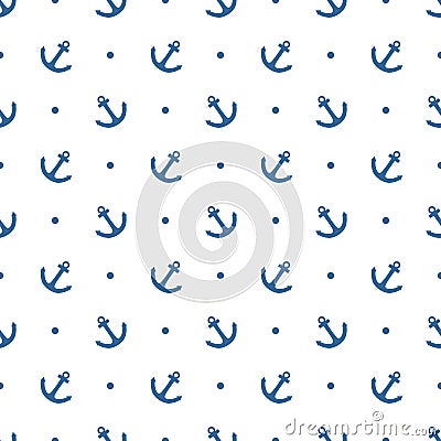 Tile sailor vector pattern Vector Illustration