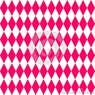 Tile vector pattern or pink and white background Vector Illustration