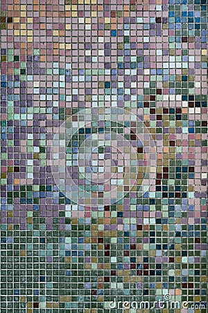 Tile Wall Mosaic Stock Photo