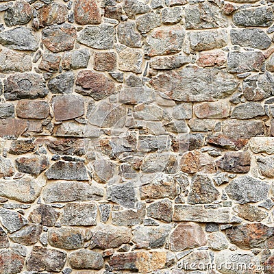 Tileable castle wall Stock Photo