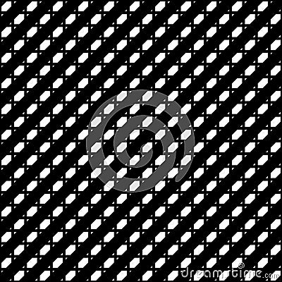 Tileable grid / mesh geometric pattern series. Repeatable monochrome texture. Vector Illustration