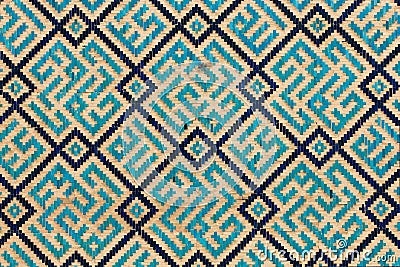 Tiled background, oriental ornaments from Uzbekist Stock Photo