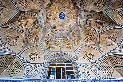 Tiled entrance iwan (gateway) with persian style patterns Editorial Stock Photo