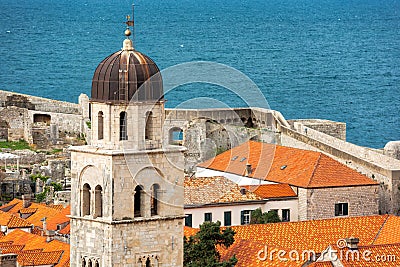 The Tiled Roofs of Dubrovnik Stock Photo