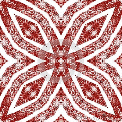 Tiled watercolor pattern. Wine red Stock Photo