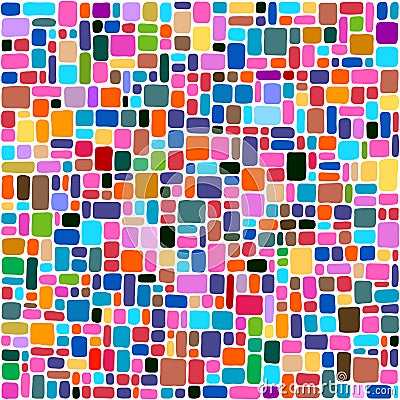 Tiles abstract background, colorful mosaic Vector Illustration
