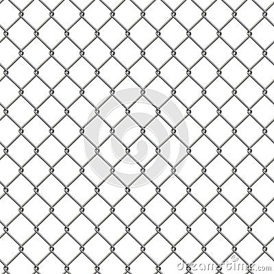 Tiling texture of barbed wire fence. Stock Photo