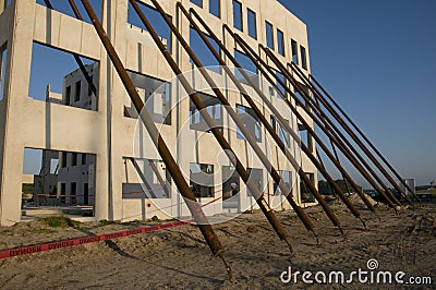 Tilt Wall Construction Stock Photo