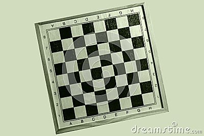 Tilted Chess Board Design Stock Photo