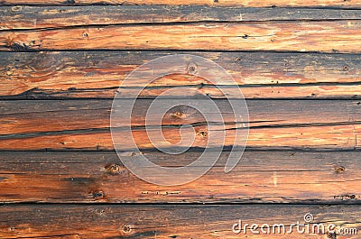 Knotted cracked beams background Stock Photo