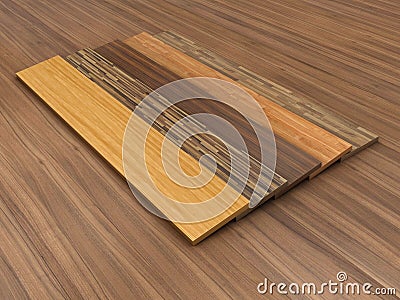 Timber floor Stock Photo