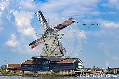 Timber mill at the river side Stock Photo