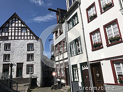 Timberframe houses Stock Photo